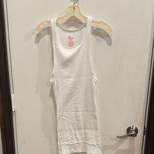 Hanes Men's White Tank Top